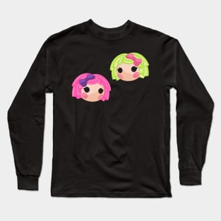 cutesy nostalgic doll sticker Long Sleeve T-Shirt